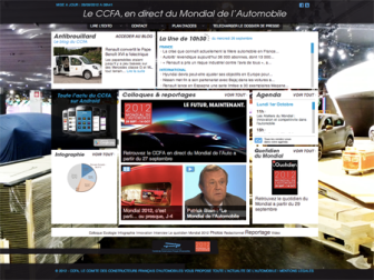 Lancement du site du CCFA spécial Mondial de l'Automobile 2012